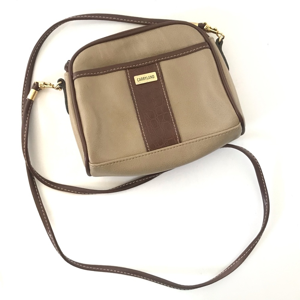 Carryland Handbag Vintage Mini Small Leather Cross